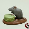 Souris grise (avec macaron)