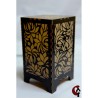 LAMPE MOTIF FLEURS (JAUNE)