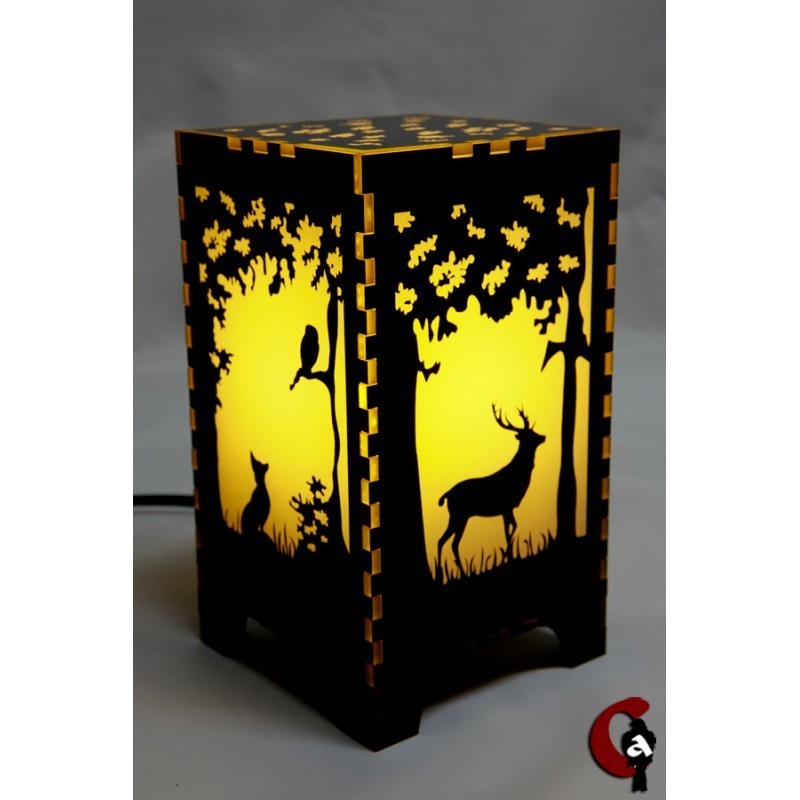 LAMPE FORÊT (JAUNE)