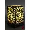 LAMPE MOTIF ROSEAU (JAUNE)